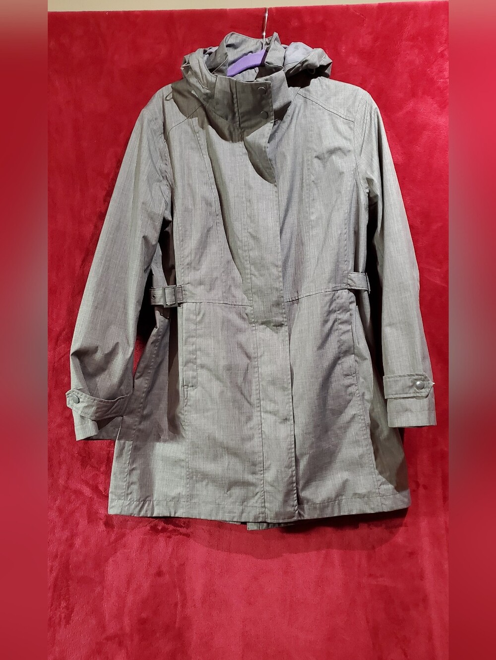 Kirkland Signature Light Gray Women's Trench Coat